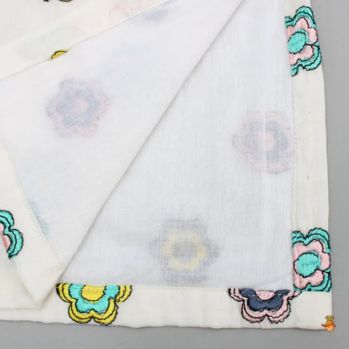 Outlet Multicoloured Printed And Embroidered Kurta With Pyjama BOY Indian Ethnic Wear | Ethnic Sets