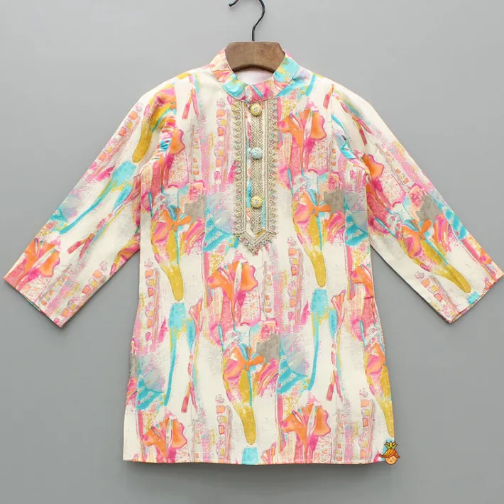 Best Multicoloured Printed Kurta And Pyjama BOY Twinning Sets | Indian Ethnic Wear
