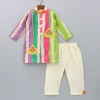 New Multicoloured Striped Kurta And Pyjama BOY Indian Ethnic Wear | Ethnic Sets