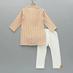 Outlet Multicoloured Striped Kurta And Pyjama BOY Indian Ethnic Wear | Ethnic Sets
