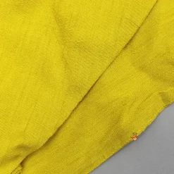 Hot Mustard Embroidered Jacket Style Top And Pleated Palazzo Ethnic Wear | Palazzos & Shararas