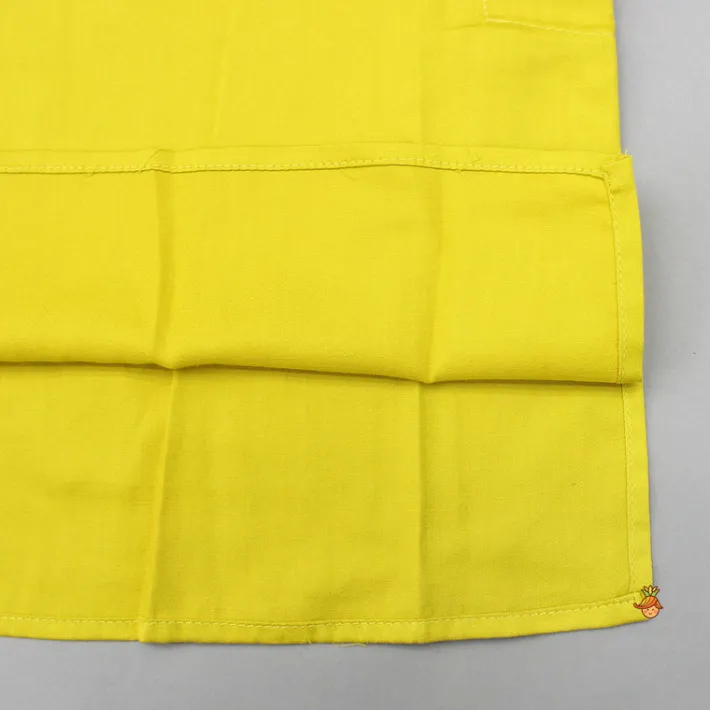 Discount Mustard Kurta With Embroidered Printed Jacket And Pyjama BOY Indian Ethnic Wear | Ethnic Sets