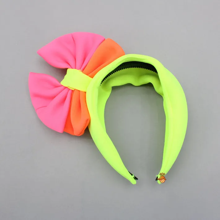 Fashion Neon Frilly Dress With Matching Hair Band Dresses & Sets | Dresses