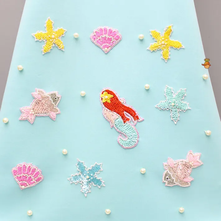 Sale Ocean Themed Blue Dress With Hairclip Dresses & Sets | Dresses
