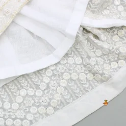 New Off White Embroidered And Embellished Kurti Ethnic Wear | Kurtis & Jumpsuits