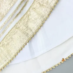 Online Off White Gota Lace Detailed Top And Lehenga With Dupatta Ethnic Wear | Lehengas & Ghagras