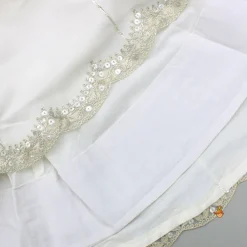 Discount Off White Halter Neck Embellished Top And Lehenga With Dupatta Ethnic Wear | Lehengas & Ghagras