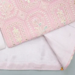 Hot Off White Kurta And Churidar With Pink Chikankari Embroidered Jacket BOY Indian Ethnic Wear | Ethnic Sets