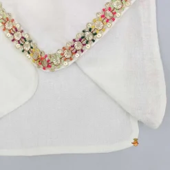 Best Off White Kurti And Leheriya Printed Pink Dhoti Twinning Sets | Ethnic Wear
