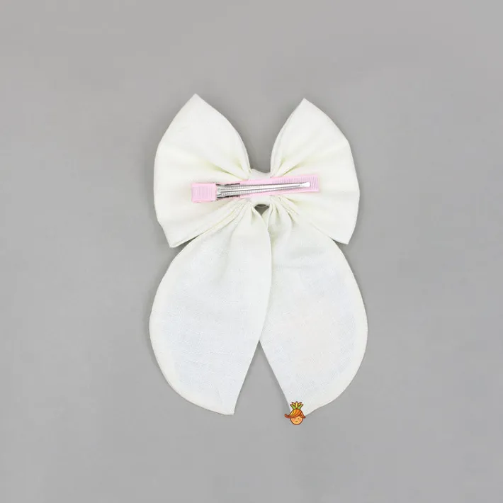 Outlet Off White Multicolour Embroidered Unicorn Bowie Hair Clip Hair Accessories | Hair Clips