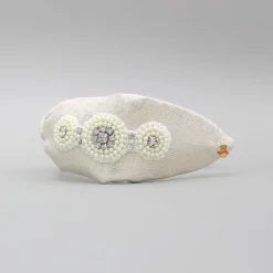 Best Off White Pearls and Artificial Stones Embellished Hairband Hair Accessories | Hair Bands