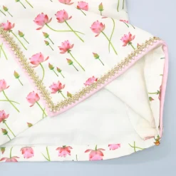 Clearance Off White Tie Up Angarkha Kurta And Dhoti With Pink Mukut BOY Indian Ethnic Wear | Ethnic Sets