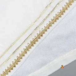 Best Off White Velvet Lace Detailed Kurti And Tulip Dhoti With Net Dupatta Ethnic Wear | Dhotis & Patialas