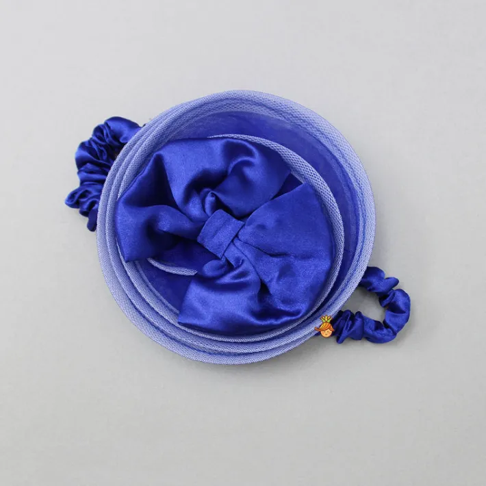 Clearance One Shoulder High Low Blue Dress With Matching Head Band And Detachable Bow Dresses & Sets | Dresses