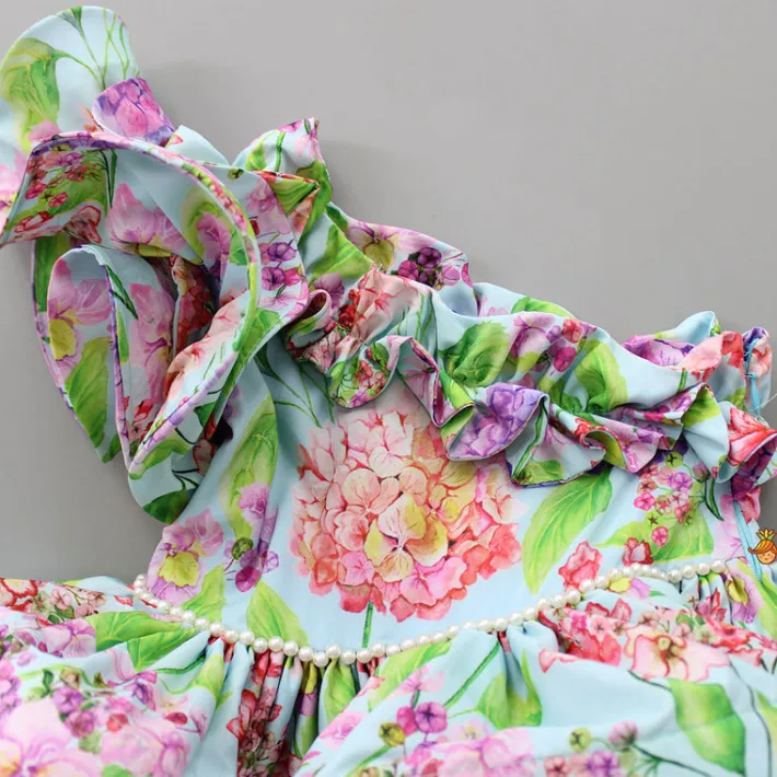 New One Shoulder Layered Multicolour Dress Dresses & Sets | Dresses