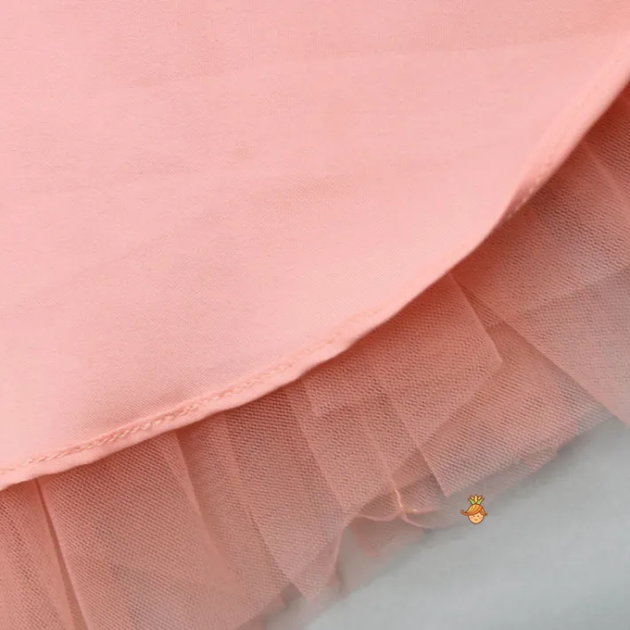 Discount One Shoulder Neoprene Layered Peach Dress Dresses & Sets | Dresses