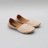 Online Onion Pink Checks And Floral Embroidered Jutti BOY Shoes