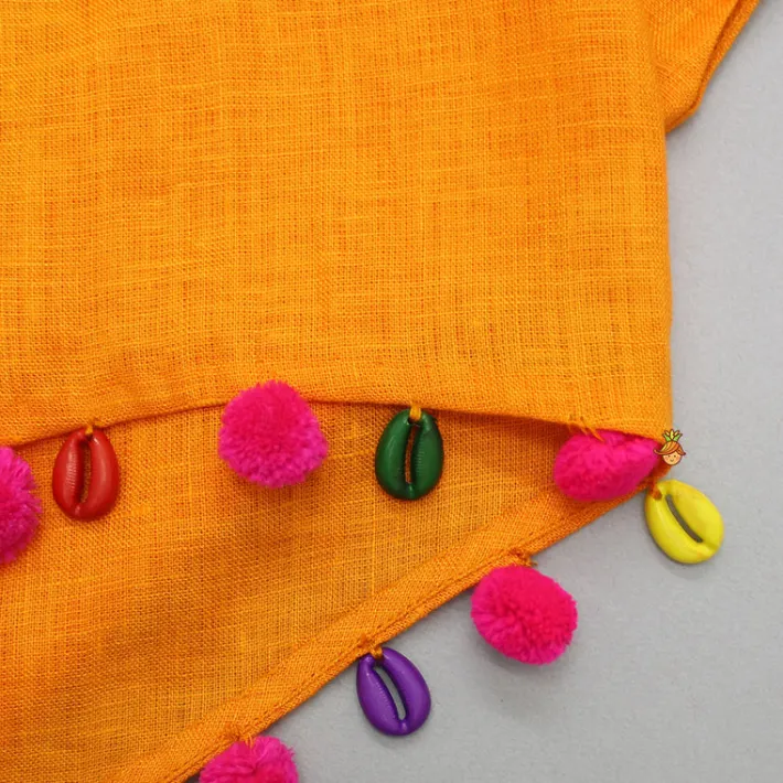 Online Orange Kaftan Top And Patiala Ethnic Wear | Dhotis & Patialas