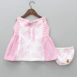 Sale Organic Cloud Print Dress With Bloomer Baby Essentials | Infant Clothing
