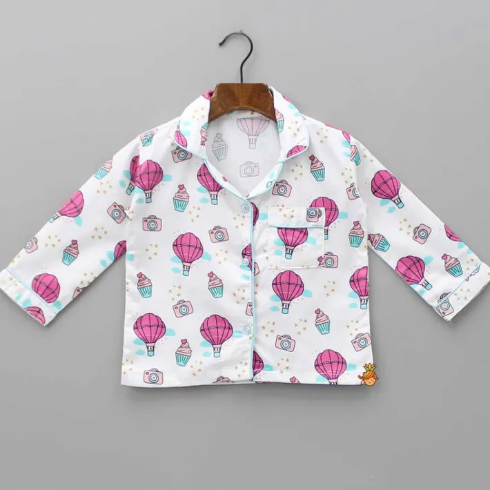 New Parashoot And Cup Cake Printed Sleepwear Sleepwear