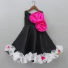 Clearance Party Wear Swirly Black Flared Gown Dresses & Sets | Gowns