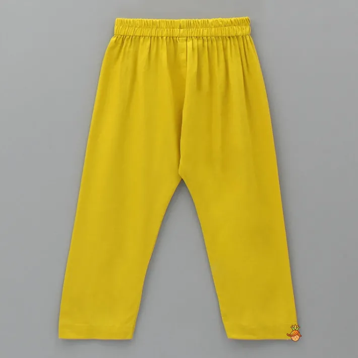 Hot Patch Pocket Detail Embroidered Kurta And Mustard Pyjama BOY Indian Ethnic Wear | Ethnic Sets