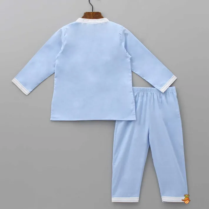 Discount Patch Pocket Detailed Blue Sleepwear BOY Sleep Wear | Sleepwear