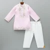 New Patch Work Pink Kurta And Pyjama BOY Indian Ethnic Wear | Ethnic Sets