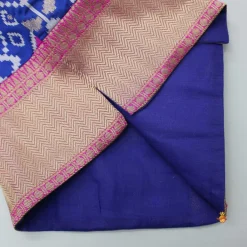 Outlet Patola Printed Royal Blue Jacket With Kurta And Pyjama BOY Indian Ethnic Wear | Ethnic Sets