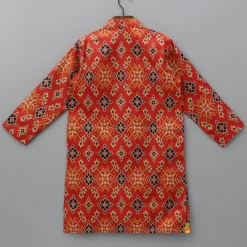 Sale Patola Printed Threadwork Embroidery Kurta BOY Indian Ethnic Wear | Kurtas
