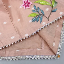 New Peach Butti Work Embroidered Top With Lehenga Twinning Sets | Ethnic Wear