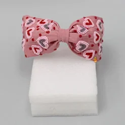 New Peach Cute Sweet Heart Embroidered Hair Band Hair Accessories | Hair Bands