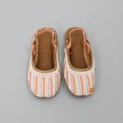 Best Peach Embroidered Jutti Shoes
