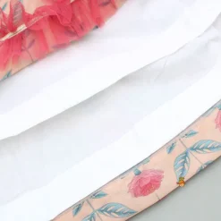 Best Peach Floral Printed Crop Top With Lehenga And Net Dupatta Ethnic Wear | Lehengas & Ghagras