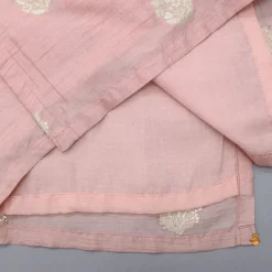 Fashion Peach Loop Buttons Detailed Kurta With Pyjama BOY Indian Ethnic Wear | Ethnic Sets