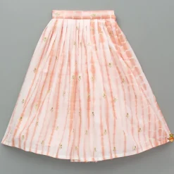 Sale Peach Printed Embroidered Stylish Cape With Strappy Crop Top And Lehenga Ethnic Wear | Lehengas & Ghagras