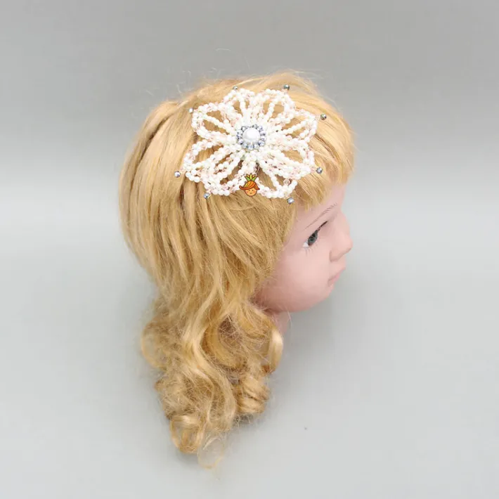 New Pearl Flower Design And Studded Hairclip Hair Accessories | Hair Clips