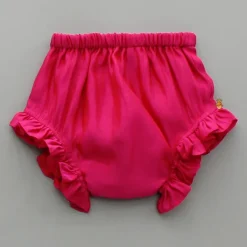 Outlet Pearls Sequin Embroidered Pink Top And Bloomer Baby Essentials | Infant Clothing