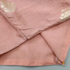 Best Peter Pan Collar Peach Top And Ruffle Hem Lehenga Ethnic Wear | Lehengas & Ghagras