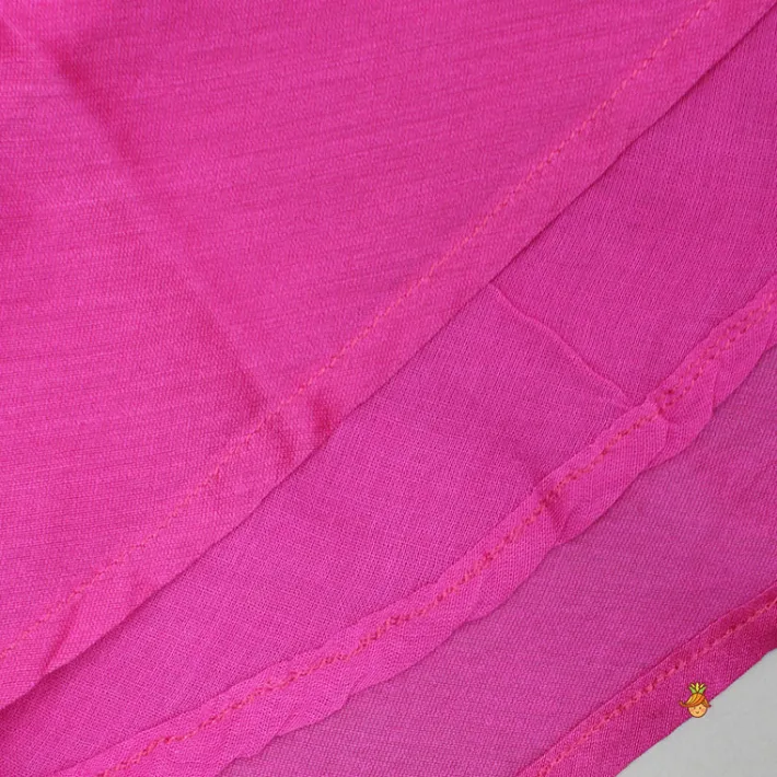 Sale Pink Bird Embroidered Top And Lehenga Twinning Sets | Ethnic Wear