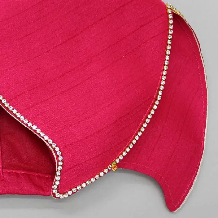 Clearance Pink Butterfly Top And Floral Embroidered Lehenga Ethnic Wear | Lehengas & Ghagras