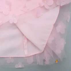 Best Pink Dress With Flower Embellishments Dresses & Sets | Dresses