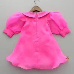 Clearance Pink Embellished Collar Elegant Dress Dresses & Sets | Dresses