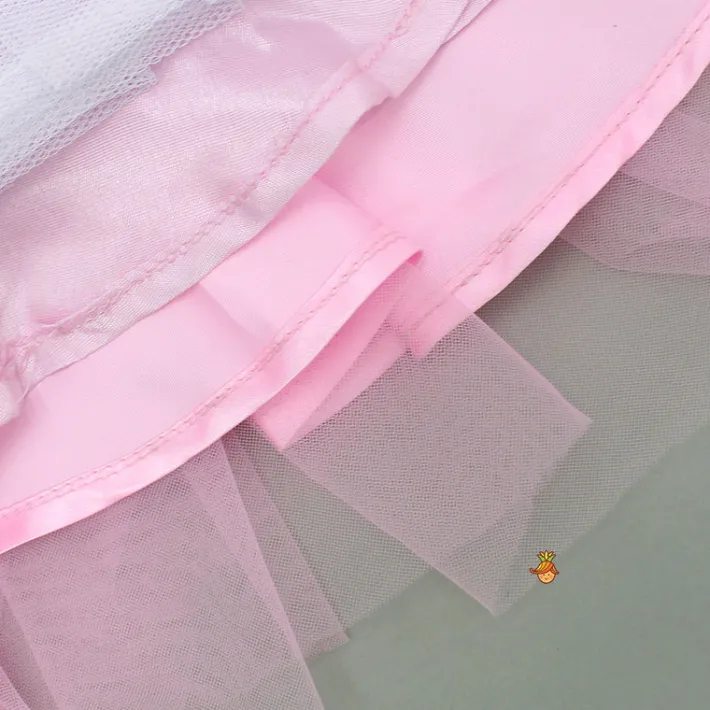 Discount Pink Embellished Dress With Butterfly Wings And Swirled Bow Hairclip Dresses & Sets | Dresses