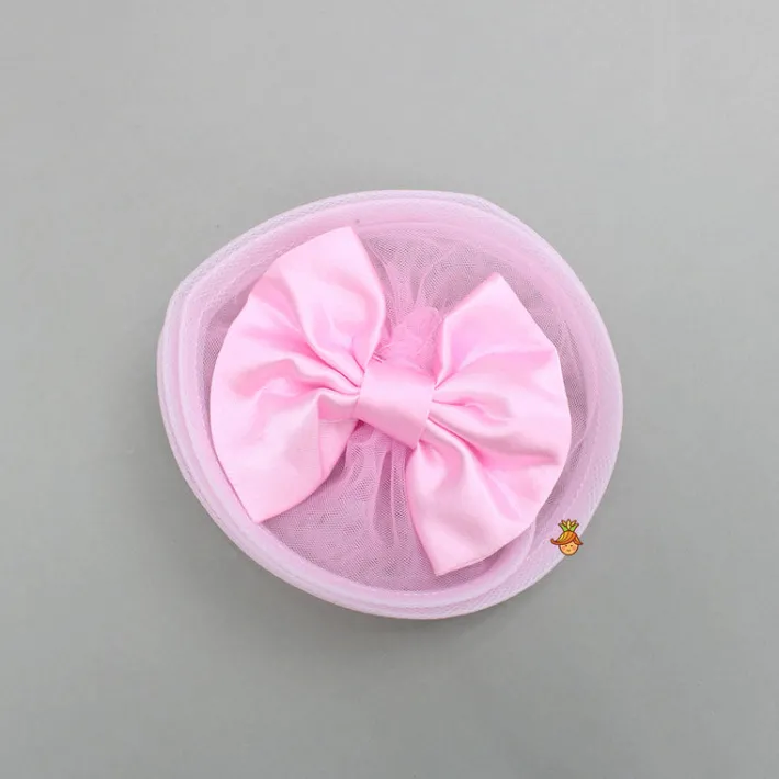 Discount Pink Embellished Dress With Butterfly Wings And Swirled Bow Hairclip Dresses & Sets | Dresses