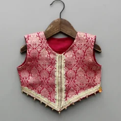 New Pink Embelllished Top And Embroidered Palazzo With Dupatta Ethnic Wear | Palazzos & Shararas