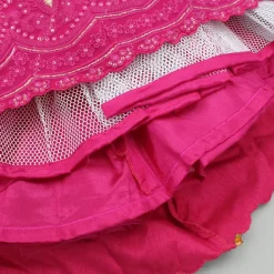 Sale Pink Embroidered Anarkali With Attached Dupatta Ethnic Wear | Sarees & Anarkalis