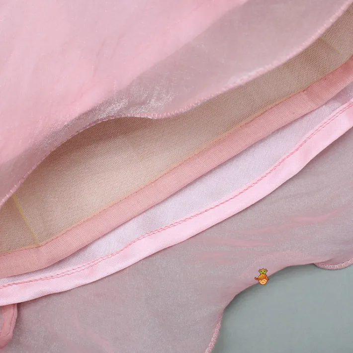 Online Pink Embroidered Anarkali With Dupatta Ethnic Wear | Sarees & Anarkalis