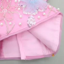 Fashion Pink Embroidered And Embellished Top And Lehenga With Dupatta Ethnic Wear | Lehengas & Ghagras