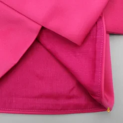 Fashion Pink Embroidered Blazer Jacket Style Top And Pant Dresses & Sets | Sets